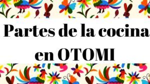Diccionario otomi español. palabras para utensilios de cocina