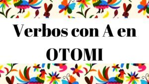 Diccionario Otomi Español Verbos con letra A